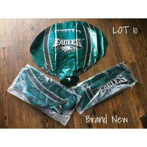 Philadelphia Eagles NFL Balloons - Party Supplies for Sports Fans (Pack of 10)